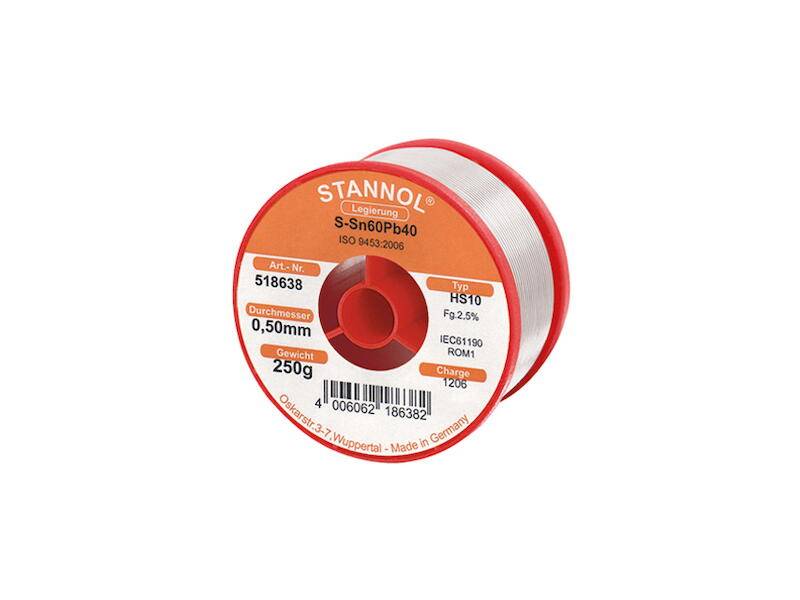 STANNOL Lötdraht HS10 250 g 0,5 mm bleihaltig-0