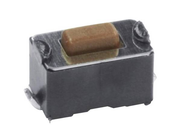 DIPTRONICS Leiterplattentaster SMD liegend Schließer 3,5 x 6 x 4,3 mm  1 polig schwarz / braun
