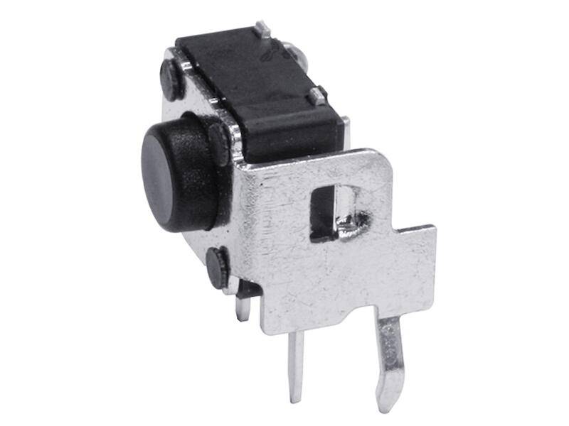 DIPTRONICS Leiterplattentaster Snap-In print stehend Schließer 6 x 6 x 5 mm 1 polig schwarz