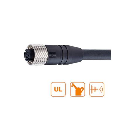 Lumberg RKTS 8Y-922/20 M Kabel M12-Hybrid Kupplung 8 polig Y-kodiert 20 m geschirmt PUR schwarz
