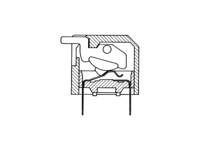 DIP-Schiebeschalter print Piano-Gehäuse Rastermaß 2,54 mm 6 polig rot-3