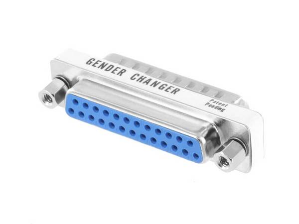 Gender Changer Mini D-Sub Stecker auf D-Sub Buchse 25 polig