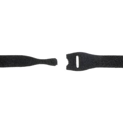 10x Klett-Kabelbinder mit Softverschluss 300 x 25 mm schwarz
