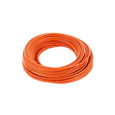 Kupferlitze Kunststoff isoliert 0,14 mm² 10 m Ring orange