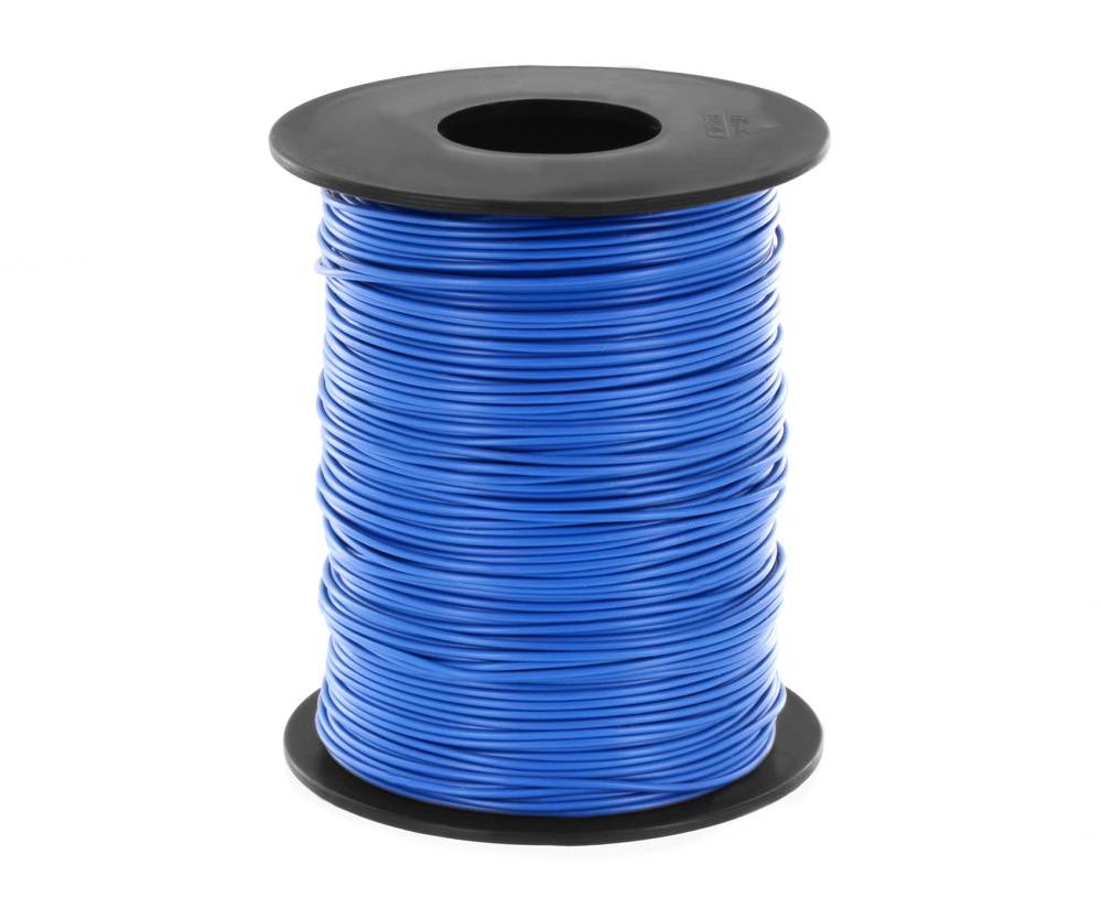 Kupferlitze Kunststoff isoliert 0,14 mm² 100 m Spule blau kaufen