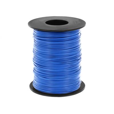 Kupferlitze Kunststoff isoliert 0,14 mm² 100 m Spule blau