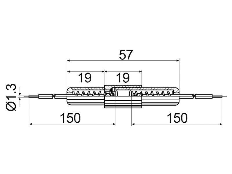 Sicherungshalter geschlossen für Sicherungen 5 x 20 mm und 6,3 x 32 mm-2