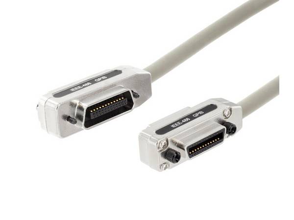 Universal Buskabel IEEE 488 beidseitig mit Centronics Stecker und Centronics Buchse 2 m