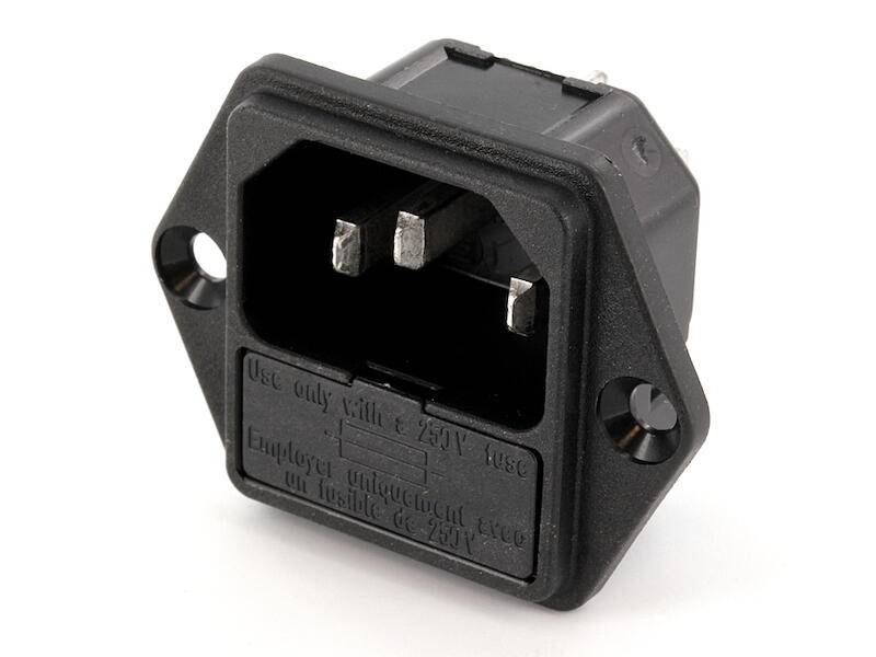 Schurter Electronic Components 6200.2300 Kaltgeräte-Einbaustecker mit Flansch mit-0