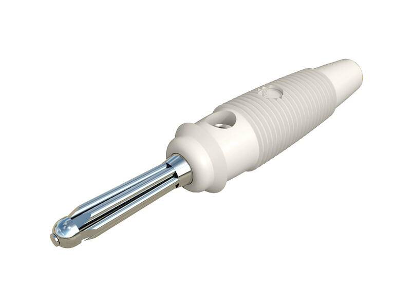 HIRSCHMANN Test & Measurement BÜLA 30 K Büschel-Stecker weiß-0