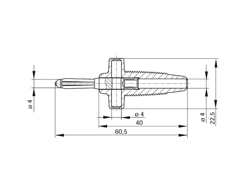 HIRSCHMANN Test & Measurement BÜLA 300 K Büschel-Stecker gelb-1