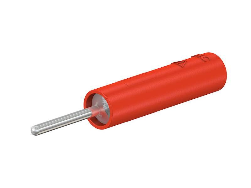 Stäubli B4-I/S1,5 Zählerprüfstift rot mit 4 mm Buchse-0