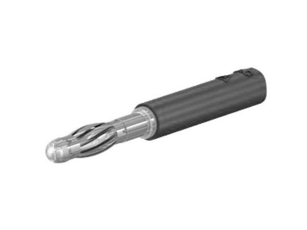 Stäubli LS410-I Adapter schwarz 4 mm Lamellenstecker auf 4 mm Buchse