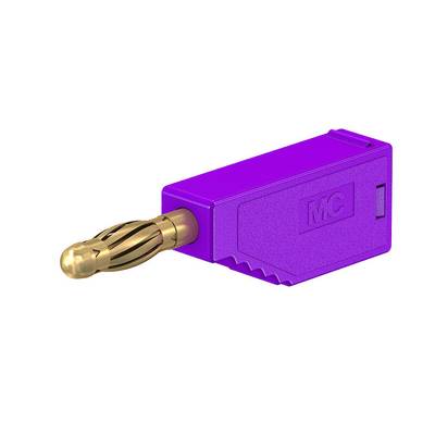 Stäubli SLS410 Stecker violett stapelbar 4 mm vergoldet