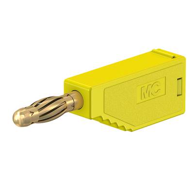 Stäubli SLS425-A Stecker gelb stapelbar 4 mm vergoldet