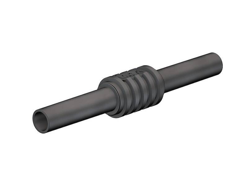 Stäubli XHK Verbindungskupplung schwarz beiseitig isolierte 4 mm Buchse-0