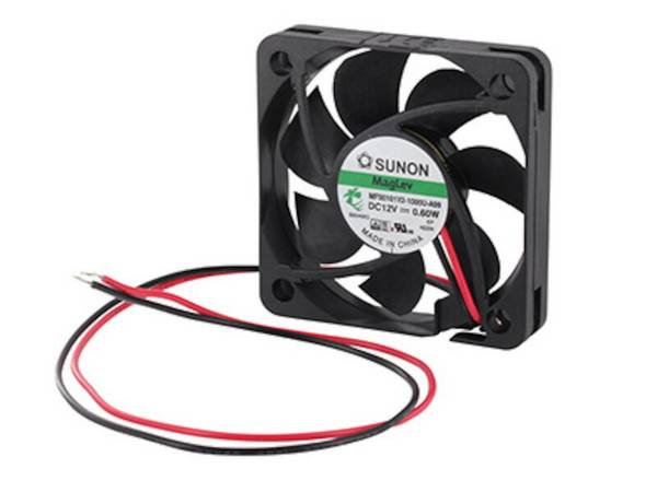 SUNON Lüfter Vapo-Lager 12 Vdc 50 x 50 x 10 mm mit Litze AWG26 schwarz