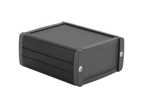 TEKO Gehäuse Aluminium Tekal 1 mit Batteriefach 70 x 60 x 31 mm schwarz