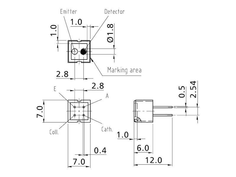 VISHAY Lichtschranke Standard 32 V-2