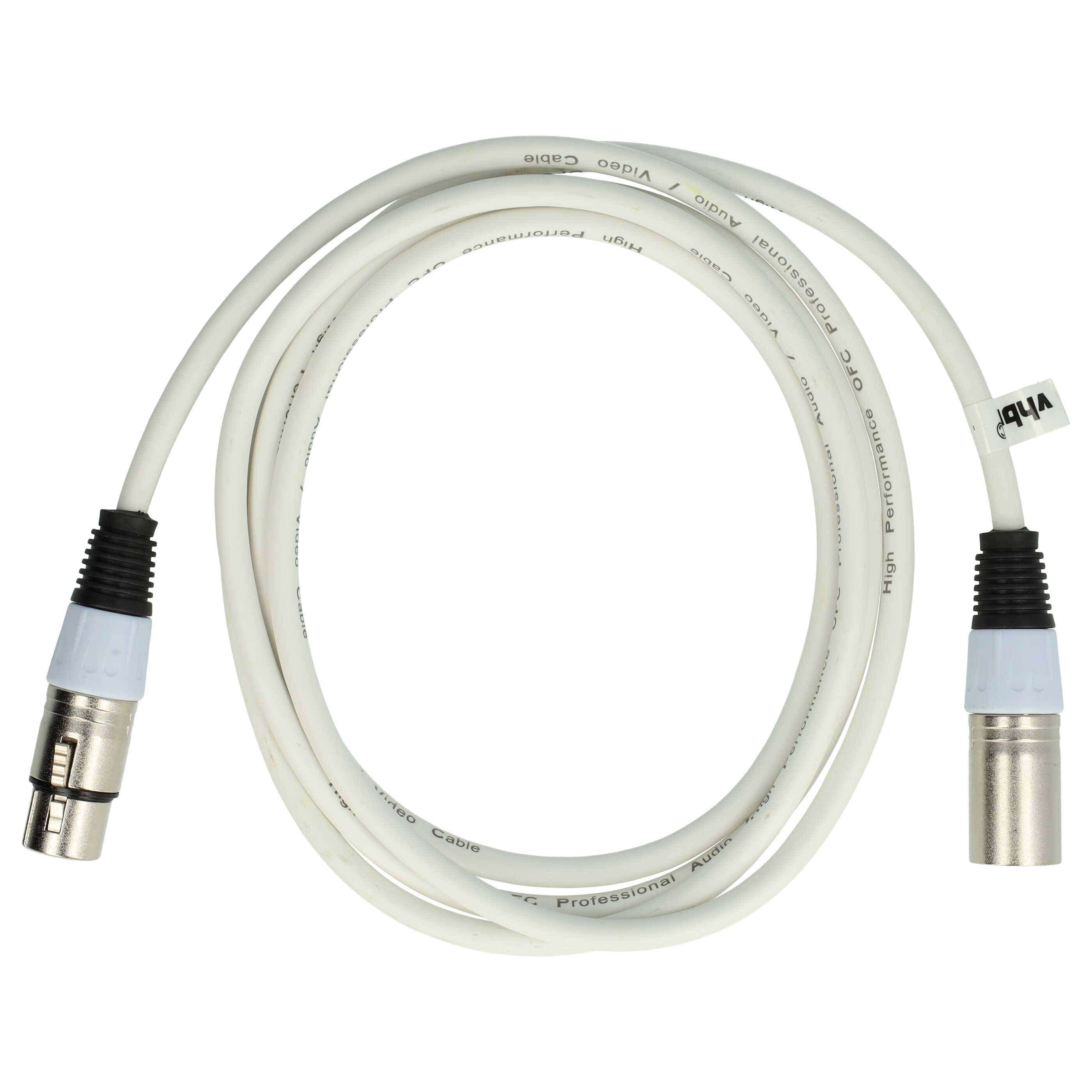 vhbw DMX-Kabel XLR Stecker auf XLR Buchse kompatibel mit Beleuchtung | Schweinwerfer, Bühnenlicht - 3-polig, PVC-0