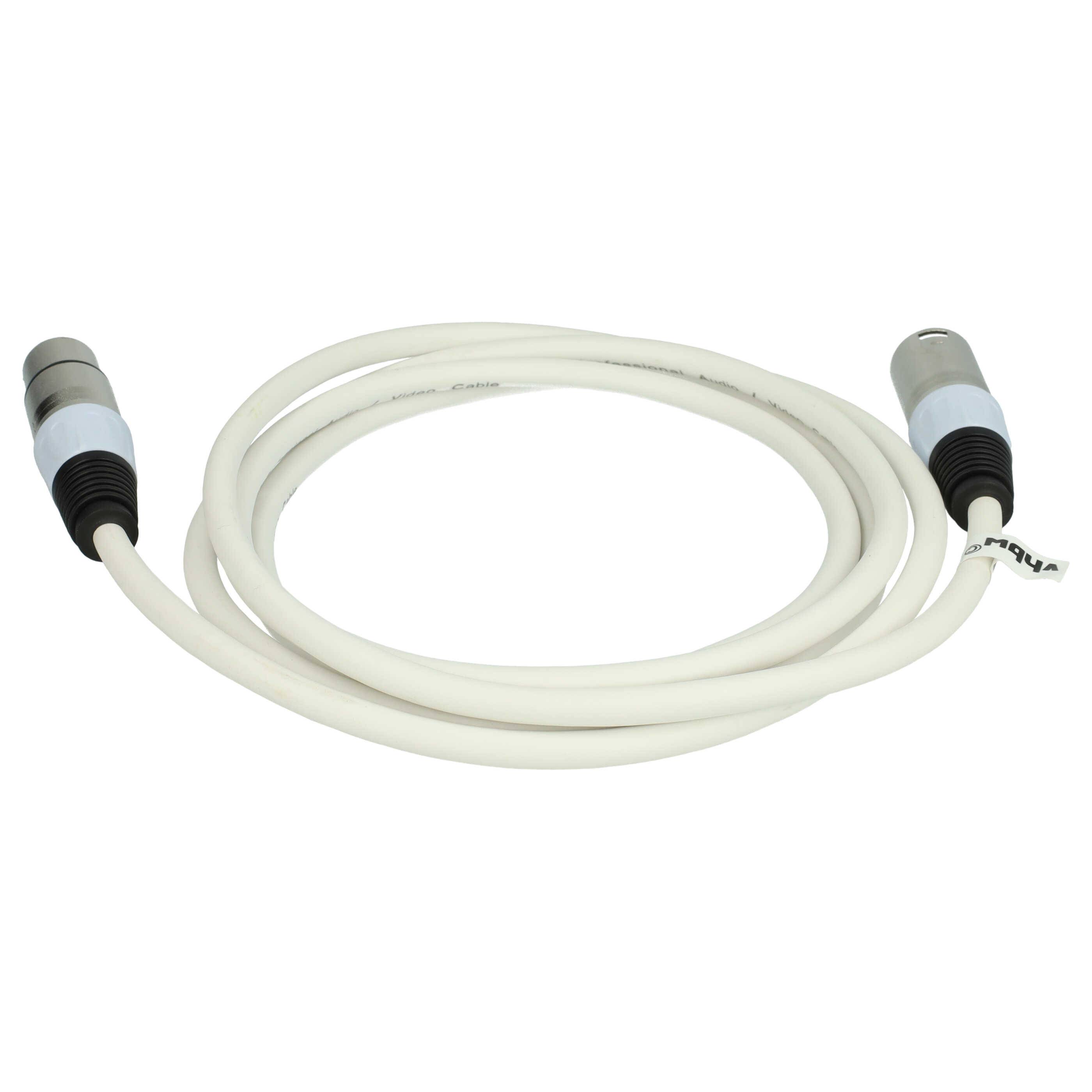 vhbw DMX-Kabel XLR Stecker auf XLR Buchse kompatibel mit Beleuchtung | Schweinwerfer, Bühnenlicht - 3-polig, PVC-3