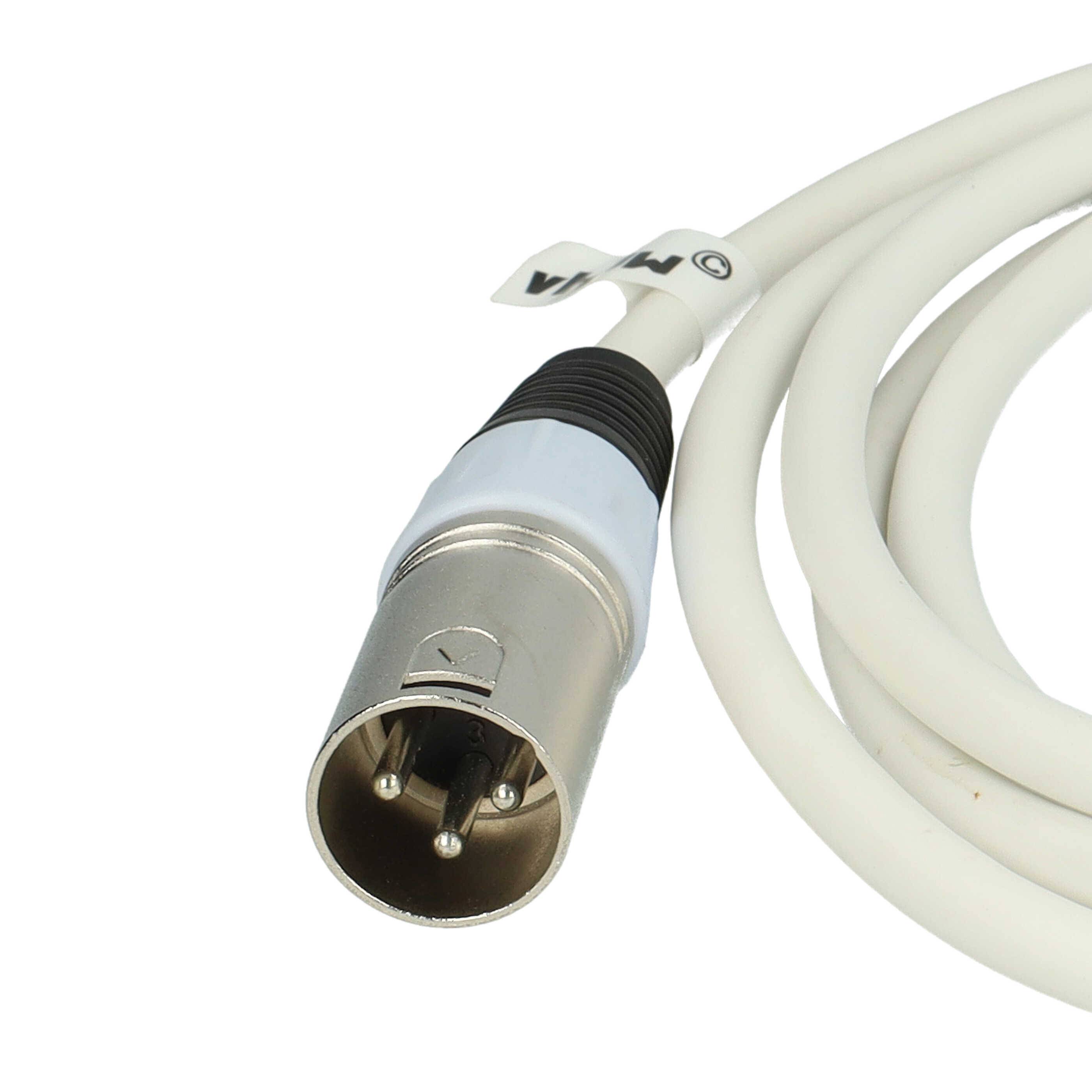 vhbw DMX-Kabel XLR Stecker auf XLR Buchse kompatibel mit Beleuchtung | Schweinwerfer, Bühnenlicht - 3-polig, PVC-4