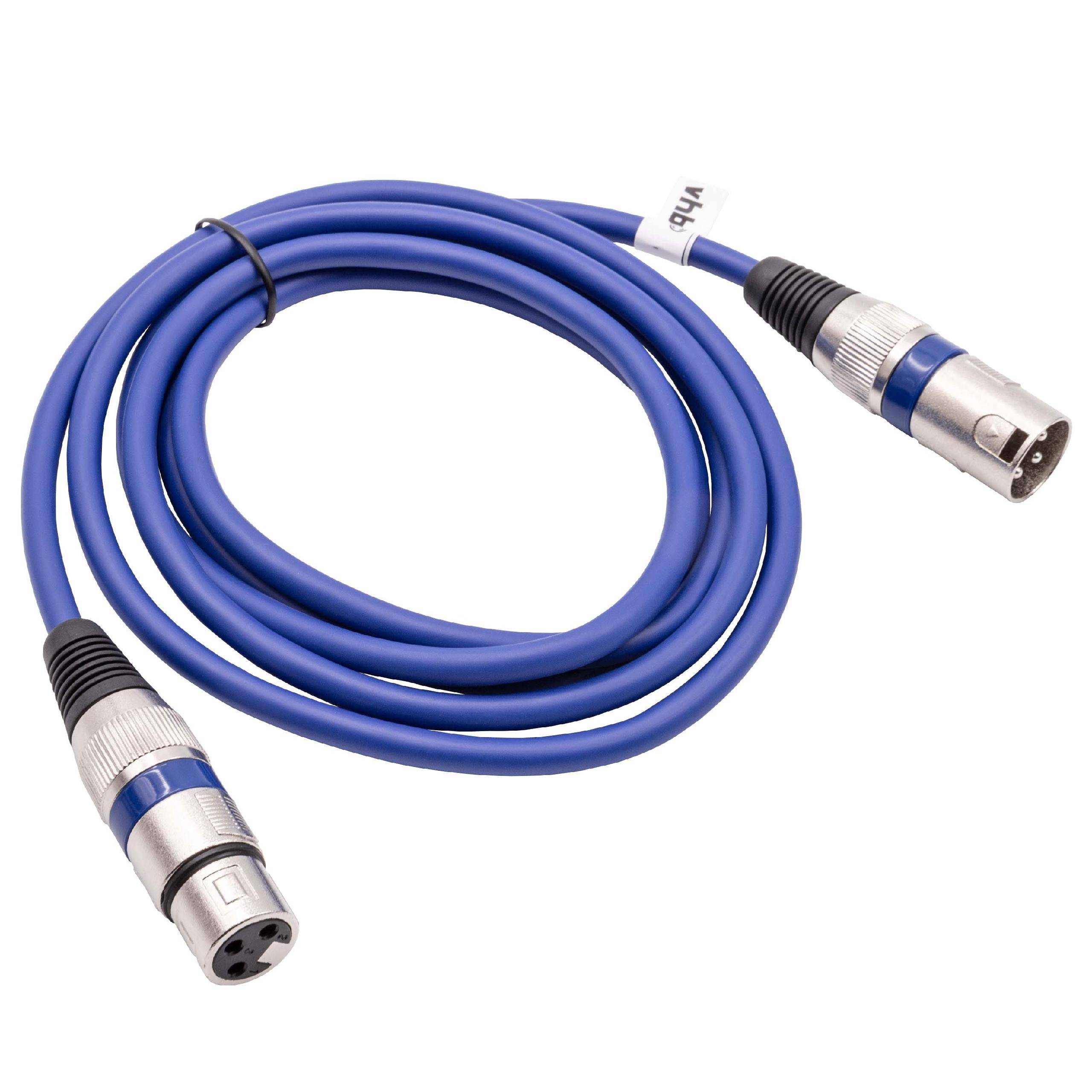vhbw DMX-Kabel XLR Stecker auf XLR Buchse kompatibel mit Beleuchtung | Schweinwerfer, Bühnenlicht - 3-polig, PVC-1