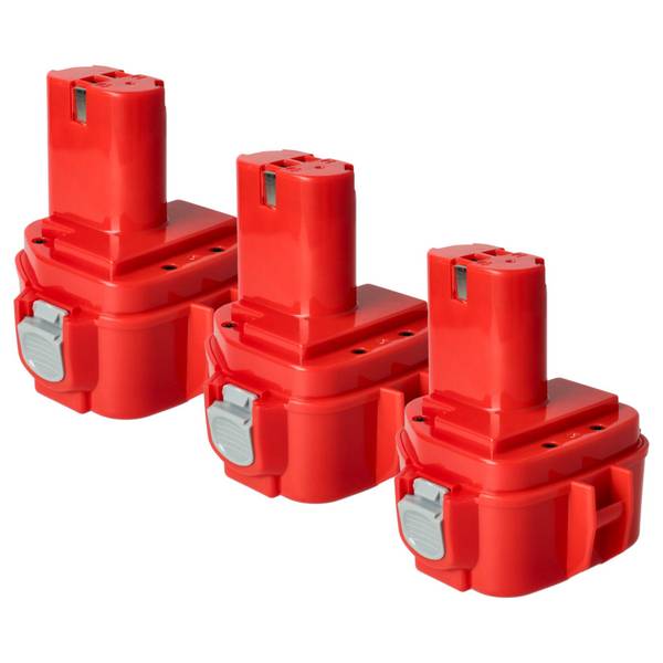 vhbw 3x Akku kompatibel mit Makita 6916FDWDE | 6917D, 6916FDWDE1, 6917FDWDE, 6917DWDE, 6918DWA, 6918D Werkzeug (1500 mAh