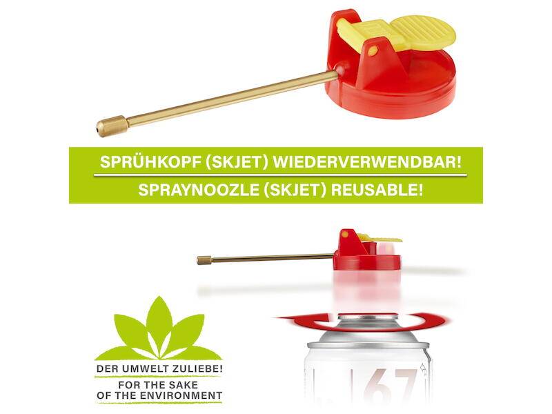 CRC Kontakt Chemie JET-Schraub-Sprühkopf für DUST OFF 67 JET Druckgas-0
