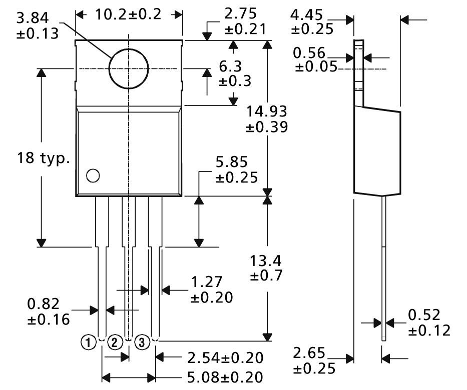 Festspannungsregler positiv 5 V 1 A TO 220-1