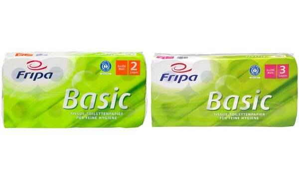 Fripa Toilettenpapier Basic, 2-lagig, weiß (6470006)-0