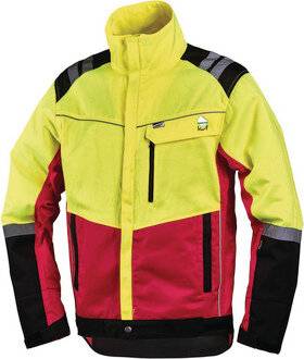 Leipold Doehle 4112-XL Forstschutz-Jacke Komfort Kleider-Größe: XL Neongelb, Rot, Schwarz-2