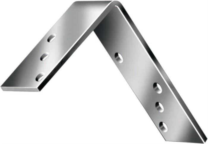 Balkenwinkel L240x160 mmmm B.50mm sta.STA blau verz.S.5mm VORMANN-1