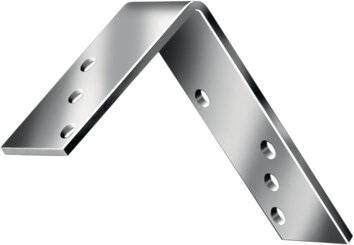 Balkenwinkel L240x160 mmmm B.50mm sta.STA blau verz.S.5mm VORMANN-3