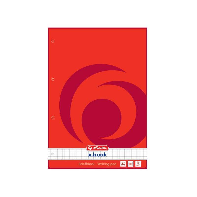 herlitz Briefblock DIN A4 kariert 400129522-0