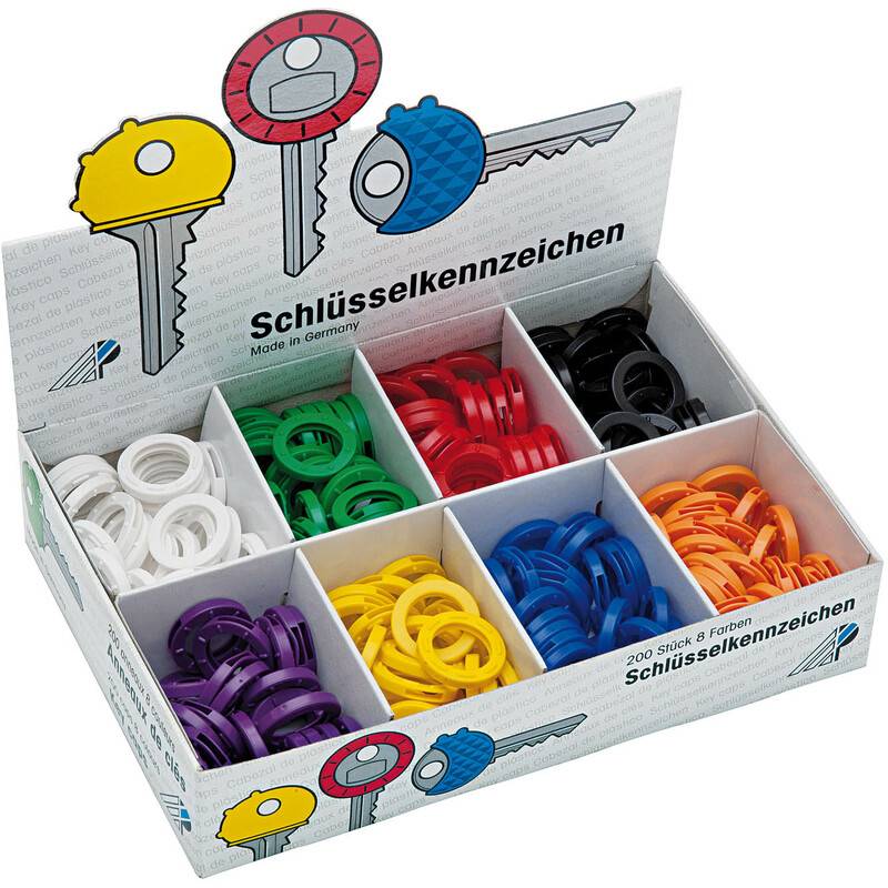 WEDO Schlüsselkennringe f.sort, 200er Display-0