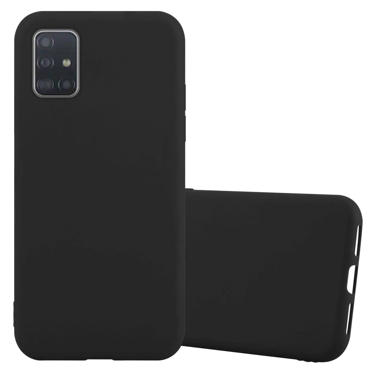 Cadorabo Hülle für Samsung Galaxy A52 (4G / 5G) / A52s Schutzhülle in Schwarz Handyhülle TPU Silikon Etui Case Cover-0