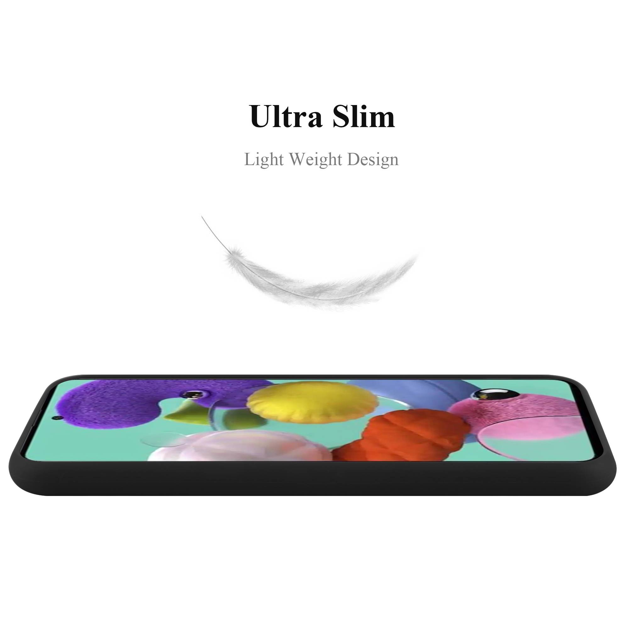 Cadorabo Hülle für Samsung Galaxy A52 (4G / 5G) / A52s Schutzhülle in Schwarz Handyhülle TPU Silikon Etui Case Cover-2