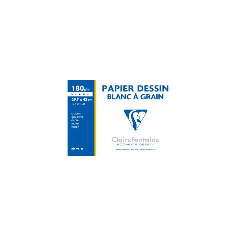 Clairefontaine Zeichenpapier "Blanc à Grain", 297 x 420 mm-0