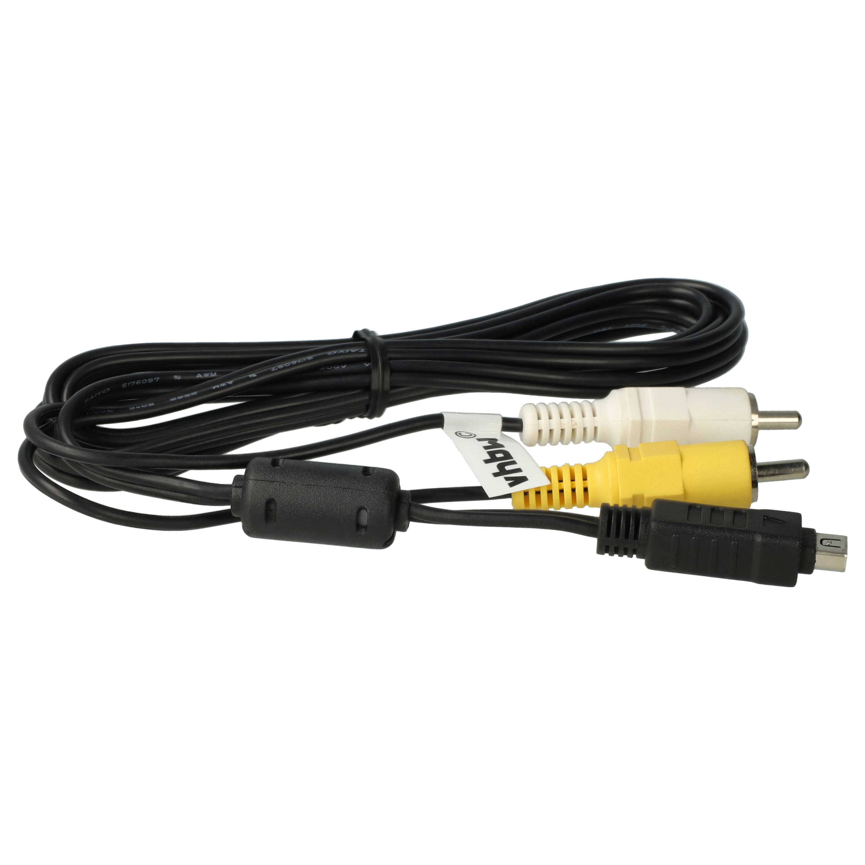 vhbw Audio Video Composite Kabel kompatibel mit Olympus Tough TG-1 | TG-620, TG-4, TG-2, TG-310, TG-320, TG-6 Kamera-3