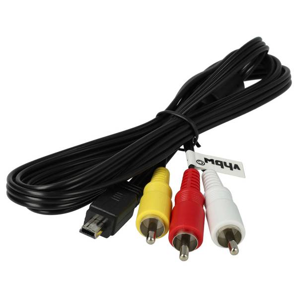vhbw Audio Video AV Composite Kabel kompatibel mit Canon Powershot G1 X | G10, G11, G12, G7, G7X, S100, S110, S90, S95