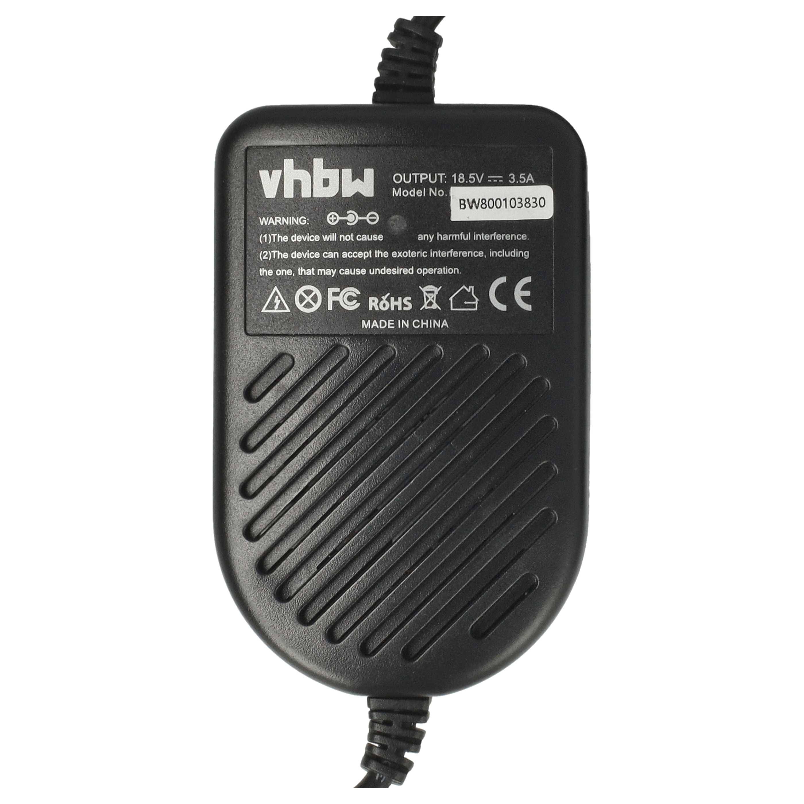 vhbw KFZ-Ladekabel Ersatz für HP PA-1900-18H2 | PPP014H-S, PPP014L-S, PPP014L-SA für Notebook - 12V Ladegerät Schwarz 3-2