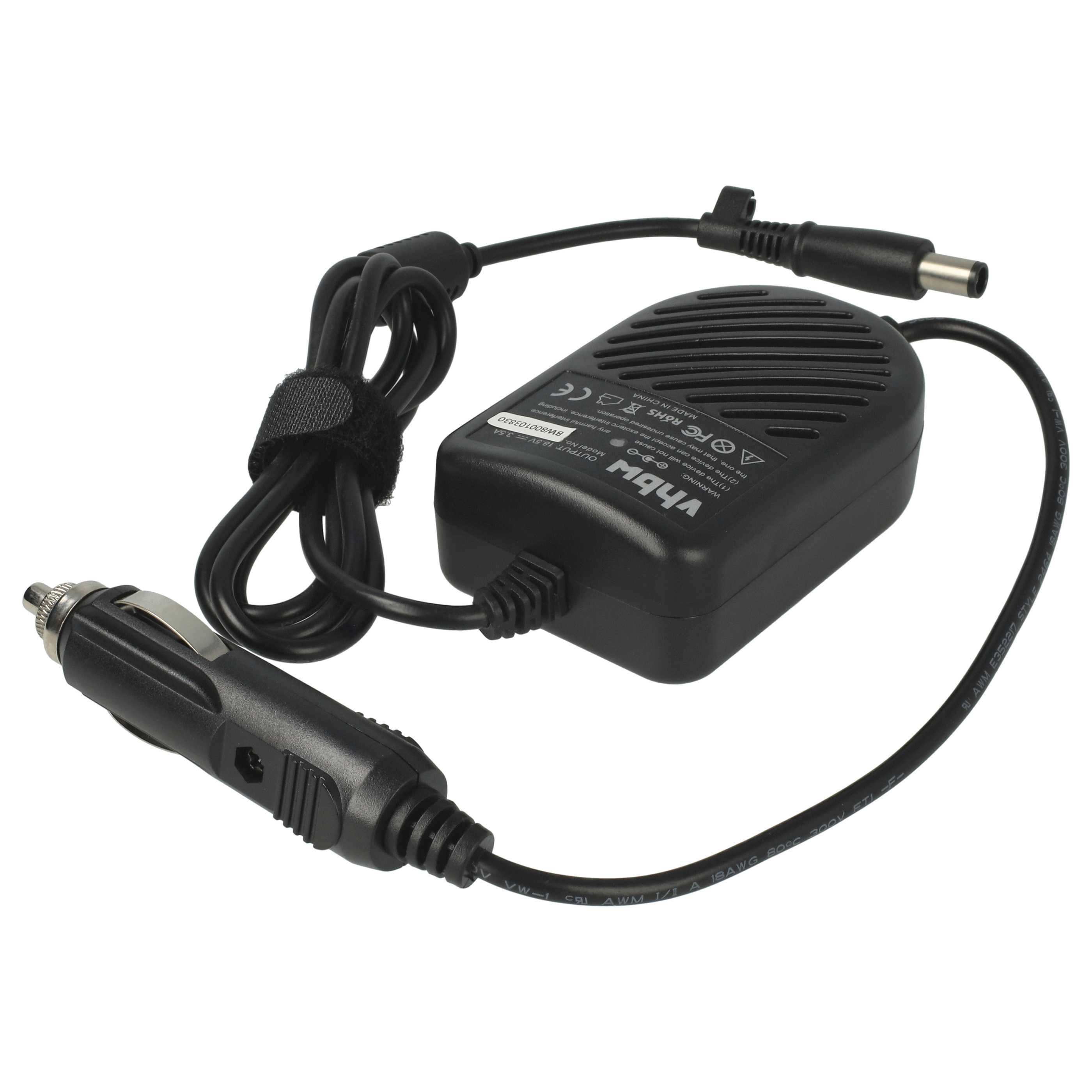 vhbw KFZ-Ladekabel Ersatz für HP PA-1900-18H2 | PPP014H-S, PPP014L-S, PPP014L-SA für Notebook - 12V Ladegerät Schwarz 3-3