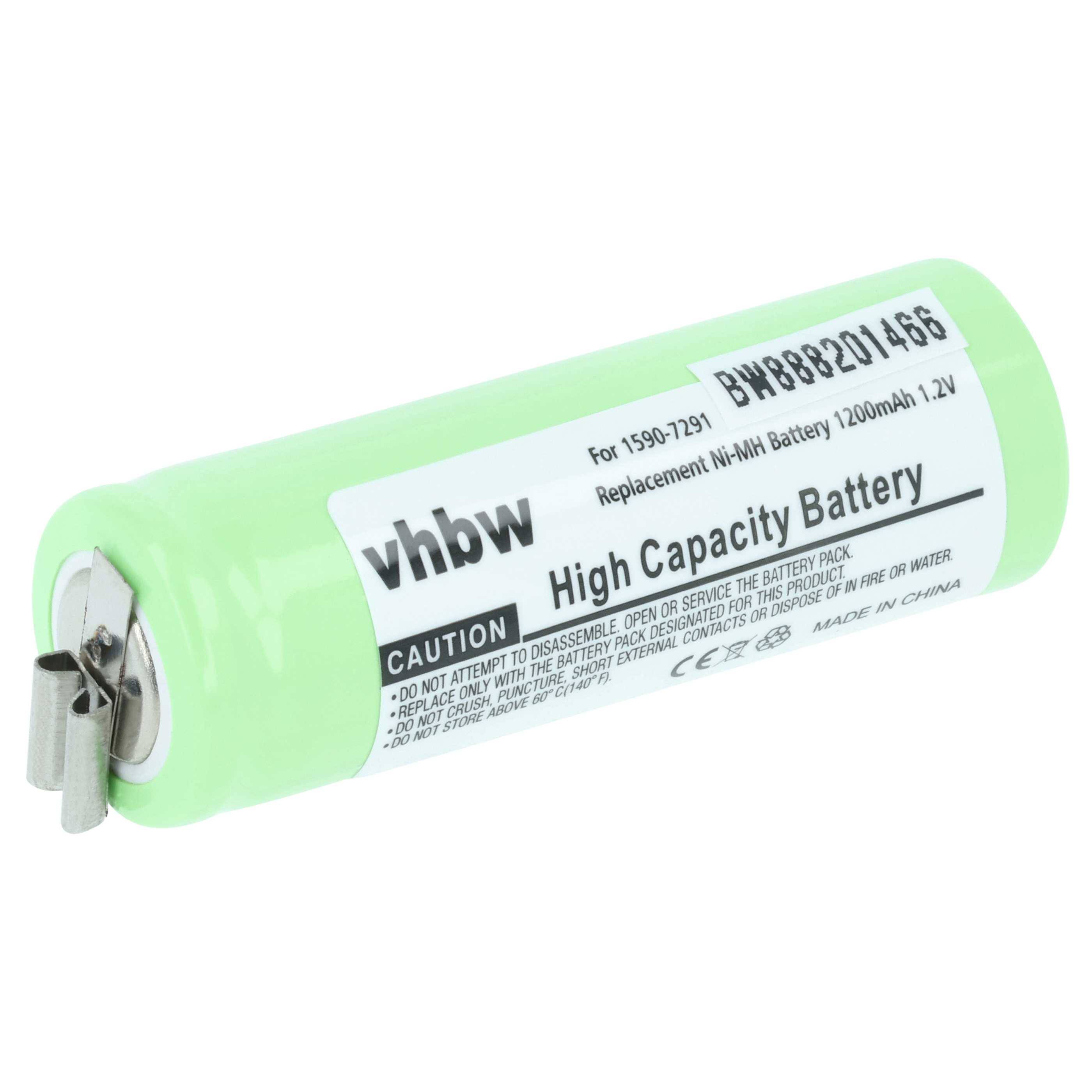 vhbw Akku kompatibel mit Moser ChroMini 1591B | 1591 Rasierer, Haarschneider (1200 mAh, 1,2 V, NiMH)-0