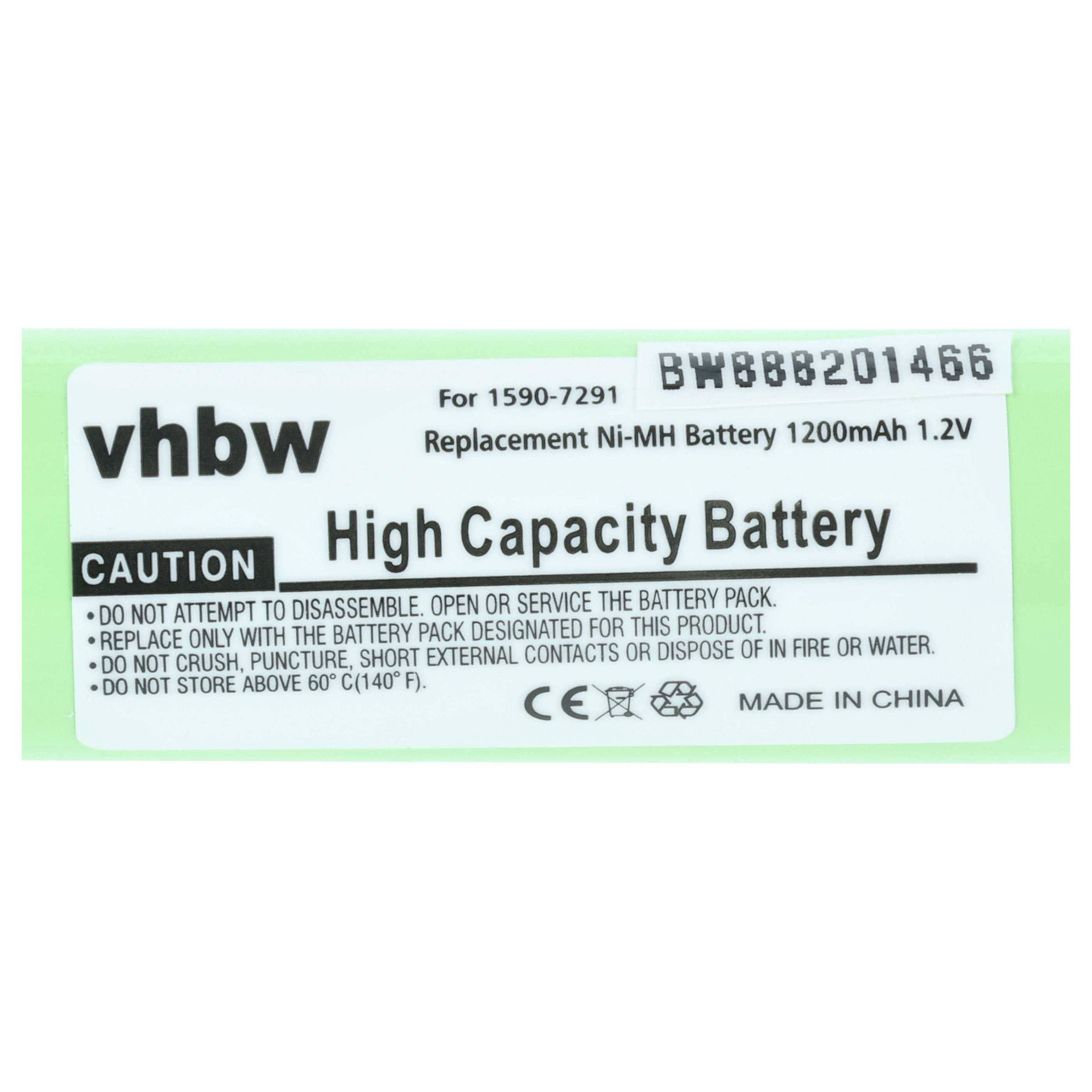 vhbw Akku kompatibel mit Moser ChroMini 1591B | 1591 Rasierer, Haarschneider (1200 mAh, 1,2 V, NiMH)-3