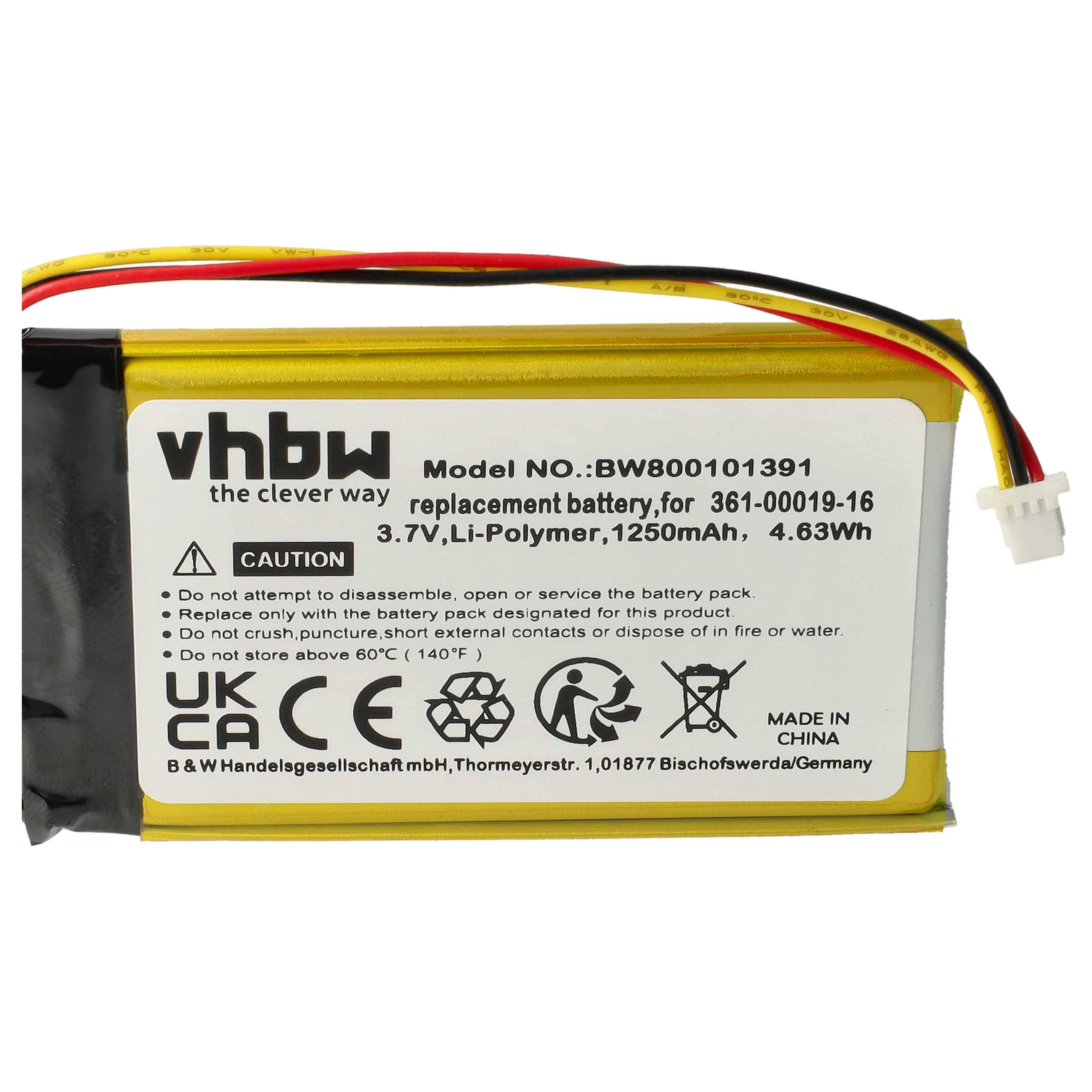 vhbw Akku Ersatz für Garmin ED38BD4251U20 | für GPS Navigation Navi (1250 mAh, 3,7 V, Li-Polymer)-3