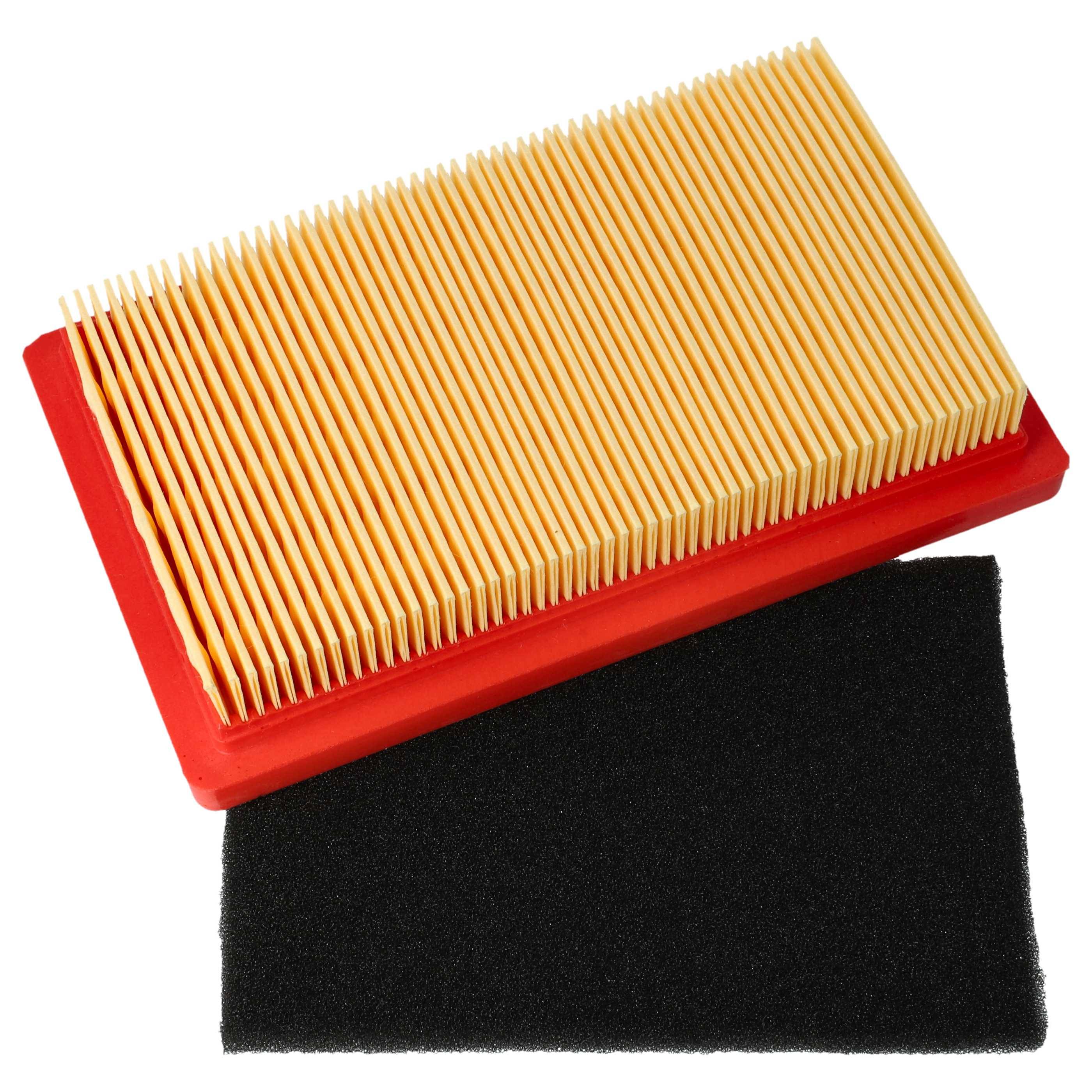 vhbw 2x Filter Ersatz für MTD 951-10298 für Rasenmäher | 1x Vorfilter, 1x Luftfilter, 14,5x 8,5 x 2,8 cm-0