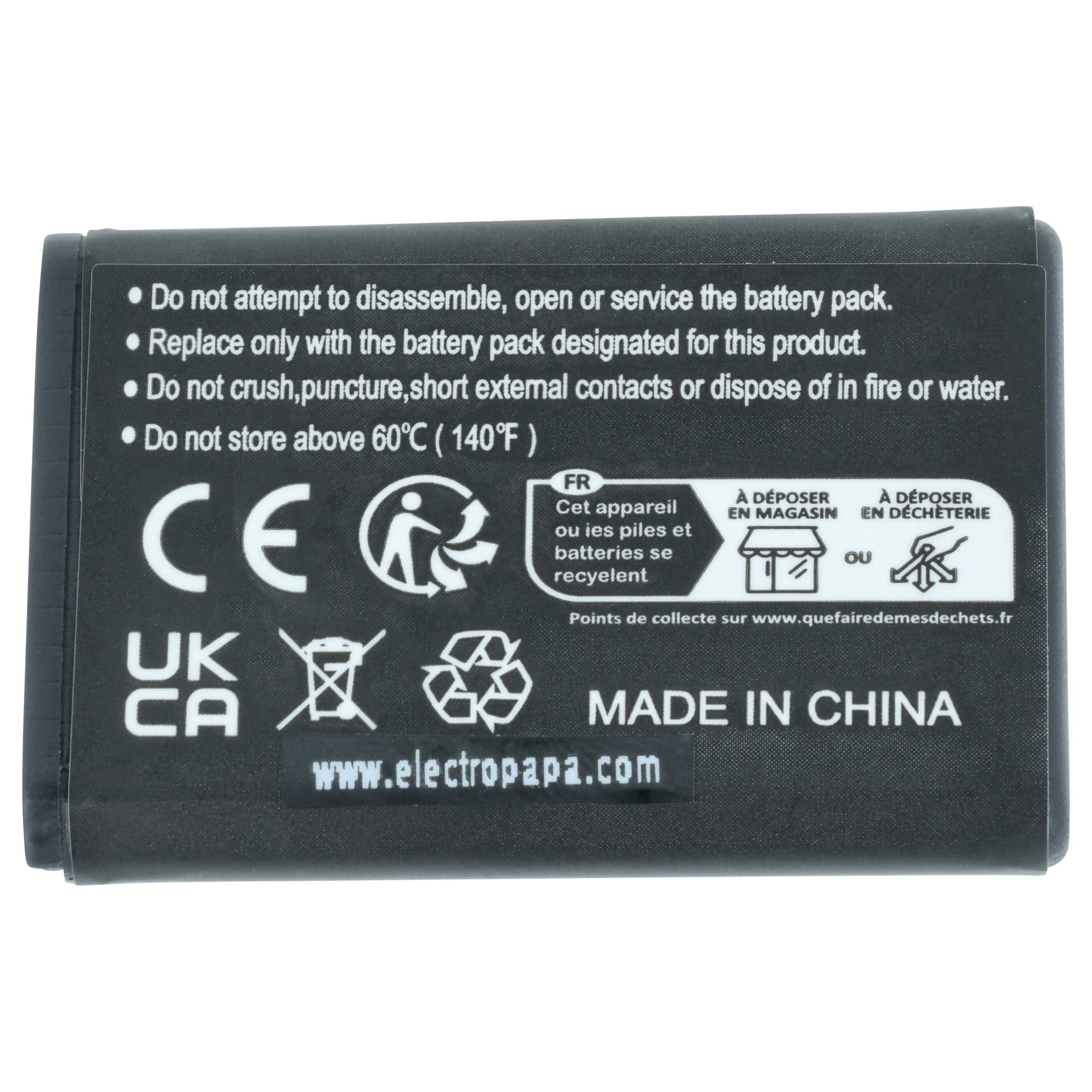 vhbw Akku Ersatz für Samsung AB803446BU | für Handy Smartphone Telefon (1000 mAh, 3,7 V, Li-Ion)-2