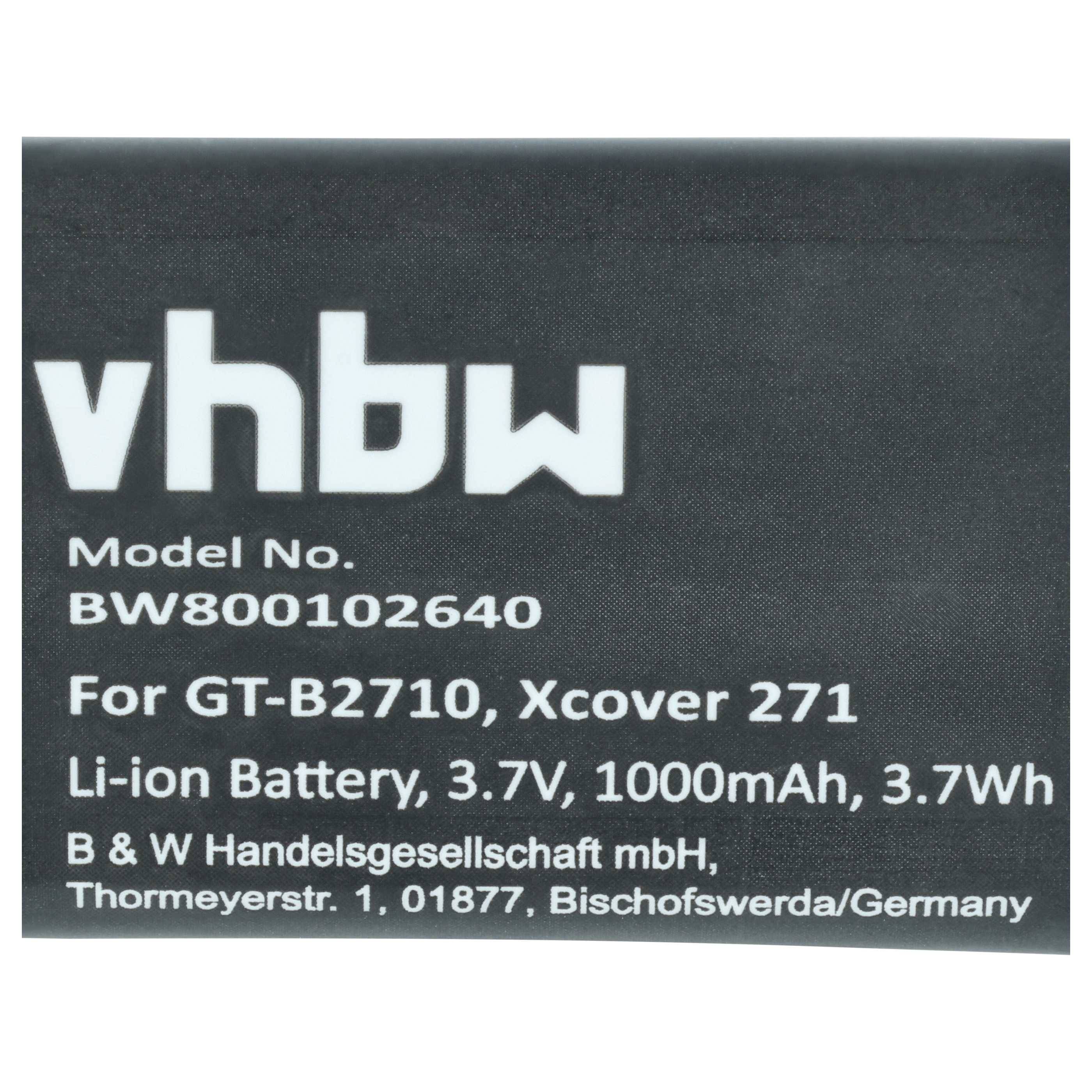 vhbw Akku Ersatz für Samsung AB803446BU | für Handy Smartphone Telefon (1000 mAh, 3,7 V, Li-Ion)-3