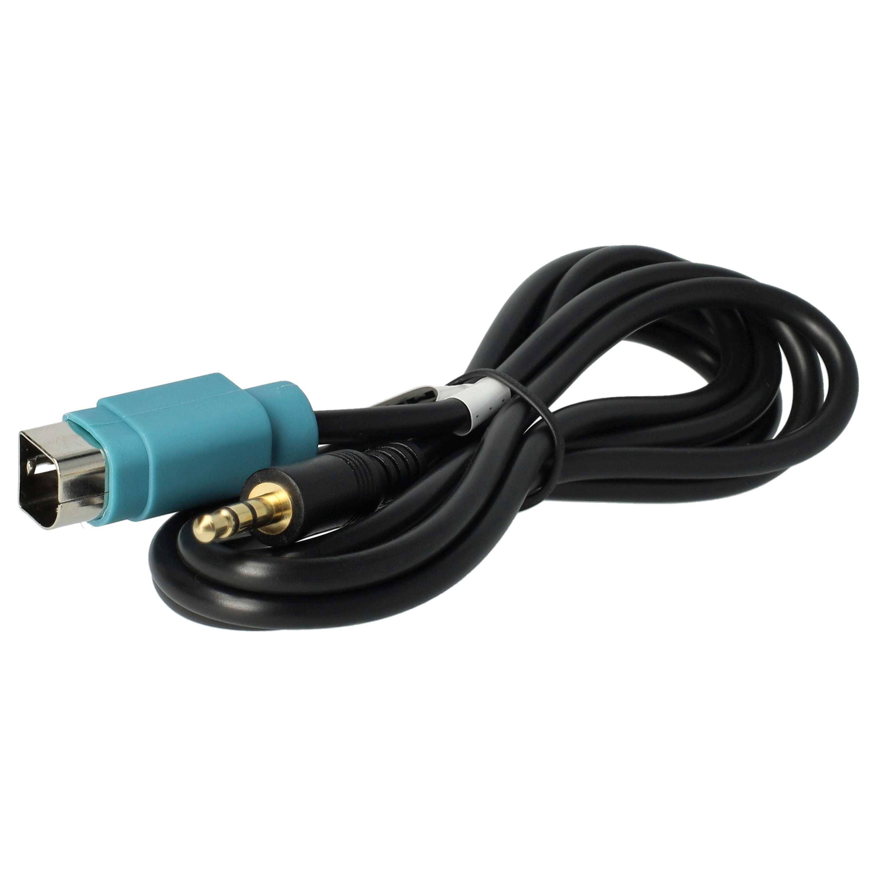 vhbw AUX Audio Adapter Kabel KFZ Radio (100 cm) kompatibel mit Alpine CDE-111R/RM | für CDE-112Ri, CDE-103BT, CDE-104BTi-0